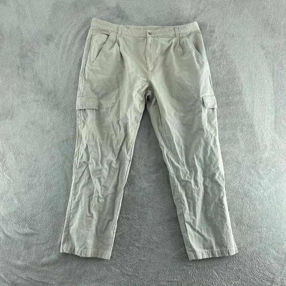 Columbia Cargo Pants Mens 42 Beige 42X30 3555 - Picture 1 of 9